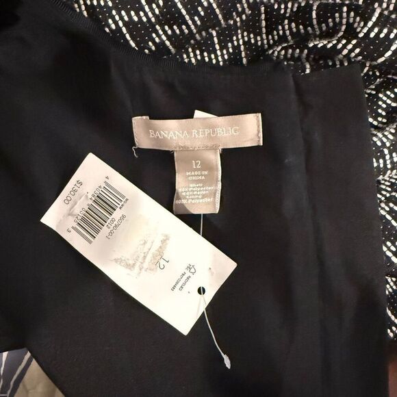 Banana Republic size 12 black and white fit and flare shift dress new with tags! - Picture 5 of 6